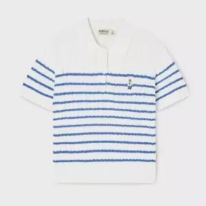 [후아유](대전신세계)Steve Collar Cable Short Sleeve Sweater WHKAG2423F