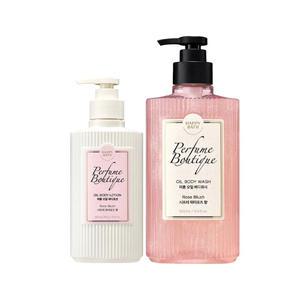 해피바스 퍼퓸부티크 오일 바디워시 로즈 블러쉬 500ml, 1개 + 로즈블러쉬 350g,1개