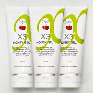 X3+ 허니젤 수용성 바디마사지젤 촉촉 홈케어 저자극젤 120g 3개