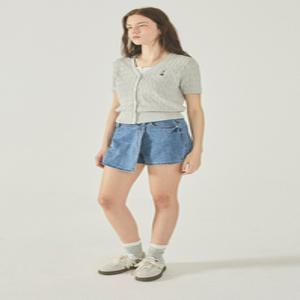 [AK수원점] [후아유] 여성 Denim Wrap Skirt Pants WHTJF2649F