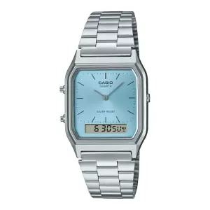 카시오 시계 AQ-230A-2A1 레트로 남성용 손목시계 남녀공용 메탈밴드 CASIO 정품