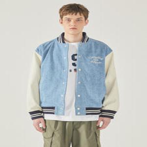 [AK수원점] [후아유] 공용 Denim Varsity Jacket WHJKF2353U