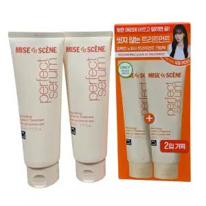 미쟝센 퍼펙트 노워시 크림팩 230ml+230ml /씻지 않는 트리트먼트