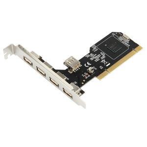 PCI-USB 확장 카드 5포트 2.0 - 32비트 변환 어댑터 (데스크탑 컴퓨터용 NEC 칩 탑재)