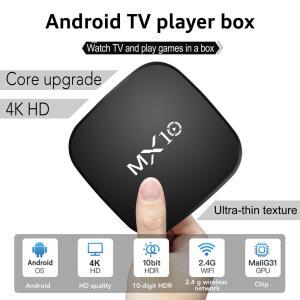 셋톱박스 MX10 스마트 TV 1GB 안드로이드 포맷 플레이어 와이파이 인터넷 RK3228 비디오 3D 미디어 OS 블랙 올위너 8GB 4K 박스