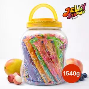 젤리스트로우 80개입 1540g/대용량/과즙젤리/4가지맛/스틱형/얼려먹는/유치원간식/어린이집/젤리간식