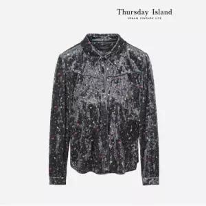 써스데이아일랜드 [Thursday Island] 벨벳 카라 블라우스 T238MBL631W)