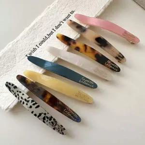 (쓰러담아) (2개입) 마블 프랑스핀 고급 헤어핀 머리 자동핀 똑딱핀