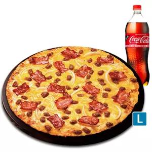 도미노피자 베이컨체더치즈L(씬)+콜라 1.25L