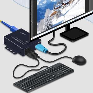 200M HDMI KVM 연장기 비디오 송수신기 키트 Rj45 Cat6 이더넷 케이블을 통해 60m 지원 PC TV USB 마우스
