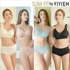 [슬림핏 비비안] 아쿠아 에어홀 노와이어 브라팬티 9종(RS695)