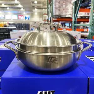 AMT 샤프 파티웍 28cm 코스트코 316TI 스텐 스티머 찜기 양수웍