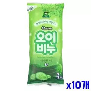 산뜻한 산도깨비 오이비누 3P x10개-WFMO937