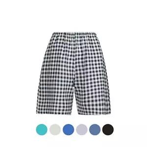 [파파브로]남성 인견 체크 6색 잠옷 반바지 HW-UW-5101