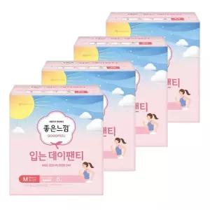 좋은느낌 입는 데이팬티 중형 8개 3+1 총4팩