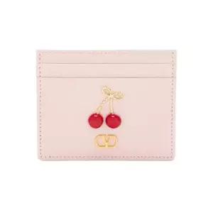 발렌티노 MUST IT_26SS V로고 체리 카드지갑 베이비핑크 8W2P0AY1 WGX 16Q