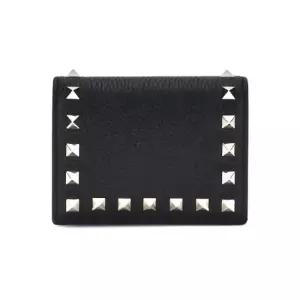 발렌티노 MUST IT_26SS 락스터드 반지갑 블랙 8W2P0P39 VSH 0NO