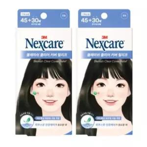 넥스케어 블레미쉬 클리어 커버 릴리프 45+30매 x 2개 총150매