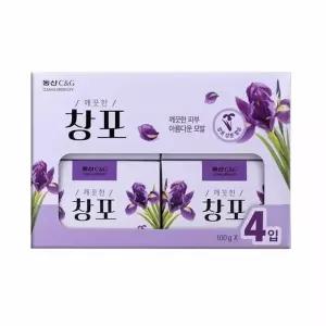 [룽스_64]욕실비누 세숫비누 창포 비누 100g 4p