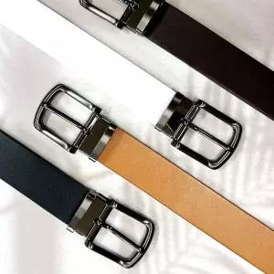 국내제작 플럼도트 이태리통가죽벨트폭33mm YG01HN09