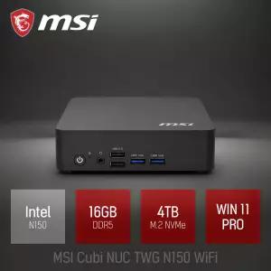 ⓒ Cubi NUC TWG N150 16GB 4TB WIN11/ 산업용 주식용 기업용 작고 가벼운 초소형 가성비 미니PC