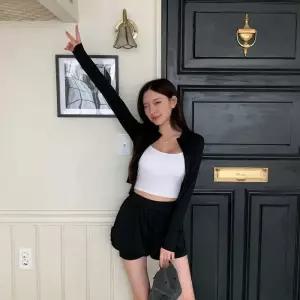 여자 루즈핏 레터링 포인트 집업 래쉬가드