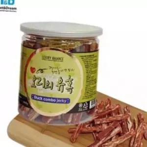 오리의유혹 져키 200g 칭찬 외출간식 훈련 고기풍미