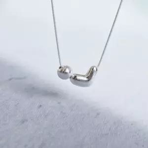 SILVER) 실버925 국내제작 하트 팬던트 목걸이 공륨 은공 데일리 은목걸이 은목걸이 목걸이
