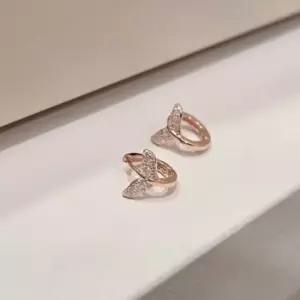 실버925 국내제작 행운 돌고래 꼬리 귀걸이 데일리 원터치 은귀걸이 SILVER) 은귀걸이