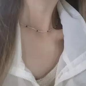 실버925 국내제작 쵸커모양 블랙컷팅공 실버 목걸이 유니크 은목걸이 SILVER) 은목걸이