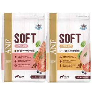ANF 소프트 soft 강아지 반습식사료 연어 치킨 5.4kg
