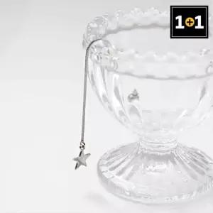 메리그린 [메리그린] 써지컬 스틸 실버 롱 스타 피어싱 한쪽 1+1