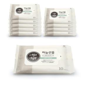 하늘선물 휴대용 미니 물티슈 10매X30팩
