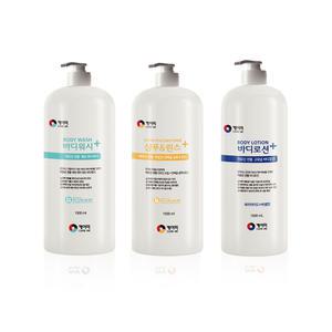 케어미 어르신 바디워시 & 샴푸+린스 & 바디로션 대용량 1500ml