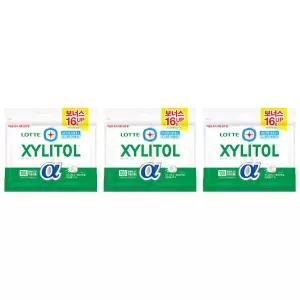 롯데웰푸드 자일리톨 알파 오리지날 리필, 102g, 3개