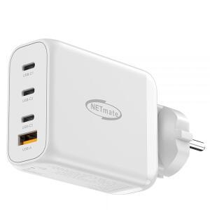 강원전자 넷메이트 NM-GN100W USB PD 100W GaN 접지 초고속 멀티 충전기 (밀알)