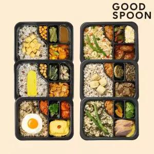 굿스푼 저당 당뇨도시락 식단 6종 6팩 솥밥 임당 영양식사 배달 맛있는 밥 반찬 한끼