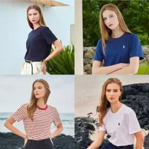 유에스피에이 [U.S POLO ASSN.] 25SS 라운드넥 티셔츠 여성 4종