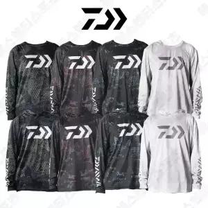 다이와 DAIWA 여름 낚시복 긴팔 후드 라운드 티셔츠 메쉬 통풍 루어 갯바위 선상