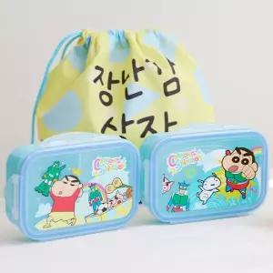 오키즈 짱구 도시락-장난감 피크닉 2단 조리개세트 YP9368 S0397 짱구-S0397