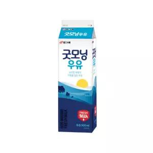 빙그레 굿모닝우유 900ml 10개 냉장무료배송