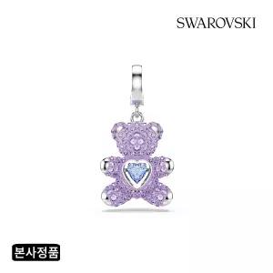 [롯데백화점]스와로브스키 [본사정품] Idyllia Charm 퍼플 로듐 테디 5745610