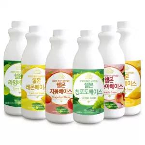 과일 농축액 베이스 1kg 모음전/시럽/원액/에이드 자몽 자두 레몬 복숭아 카페용 베이스