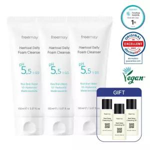 프리메이 햇쌀 폼 클렌저 150ml 3개 (클렌징 오일 3개 증정)