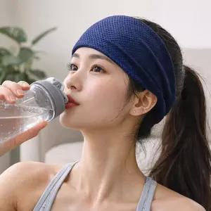 스포츠 와이드 헤어밴드 땀흡수 미끄럼방지 운동 요가 헬스 머리밴드 남녀공용