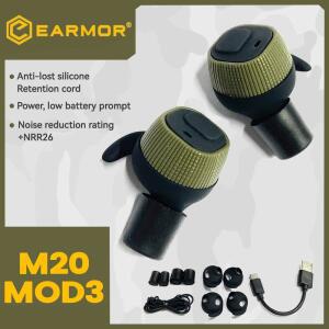 EARMOR 전자 귀마개 M20 전술 액티브 슈터 청력 보호기 액세서리