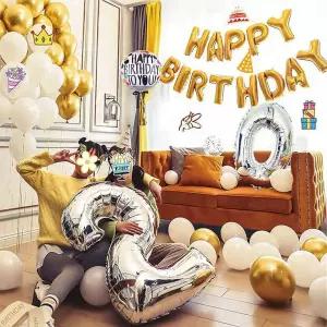 은박풍선 이벤트 축하 생일파티 풍선세트 펌프포함