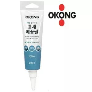 오공 튜브형 틈새 메꿈씰 100mL 백색 내벽/배관/보수제/타일/실리콘/충진제/줄눈/가구/구멍/실란트/화장실