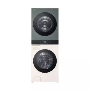 [LG](신세계몰)LG 오브제 워시타워 25kg+25kg 베이지_그린 WA2525EGHF