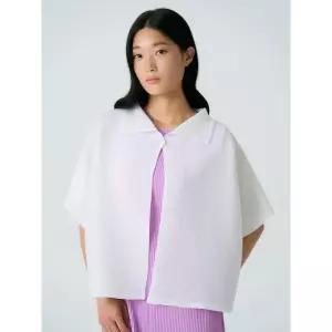Me ISSEY MIYAKE Square Stretch Pleats Cardigan - 흰색 1001757